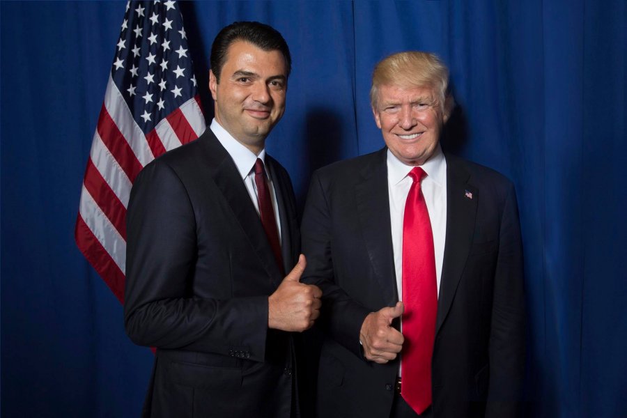 FOTO LAJM / Lulzim Basha takon Donald Trump
