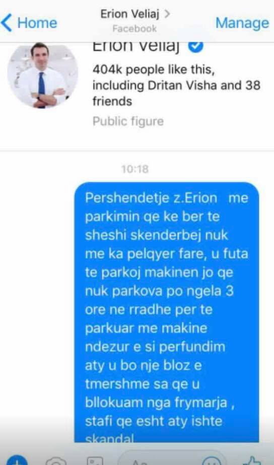 FOTO MESAZHET/ Qytetari zbardh bisedën me Veliajn, ja çfarë fshihet pas sheshit të babëzisë