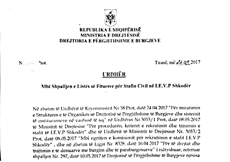 Ministri i Drejtësisë: Ka skena mashtrimi, hetim Drejtorëve të burgjeve në Shkodër