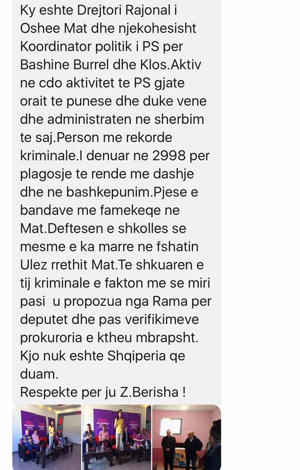 FOTO/ Mat, Drejtori Rajonal i OSHEE, aktiv në fushatën e PS-së