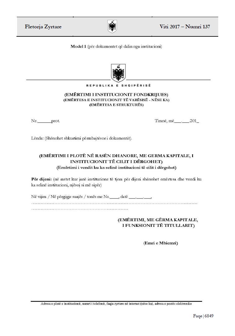 FOTO GALERI/ Shkresat zyrtare, ja si do të shkruajë administrata nga sot e tutje