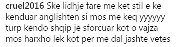 Fansat masakrojnë Elvanën në komente: Mëso anglishten njëherë