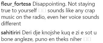 Fansat masakrojnë Elvanën në komente: Mëso anglishten njëherë