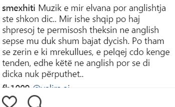 Fansat masakrojnë Elvanën në komente: Mëso anglishten njëherë