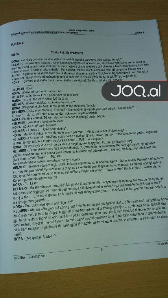 SKANDAL/ Ndërkohë që nxënësit bënin provimin e maturës, teza bën xhiro në media