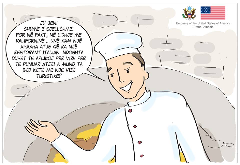 FOTO GALERI/ Ambasada amerikane paralajëmron: Kujdes! Me vizë turistike, nuk mund ta bësh dot këtë gjë në SHBA