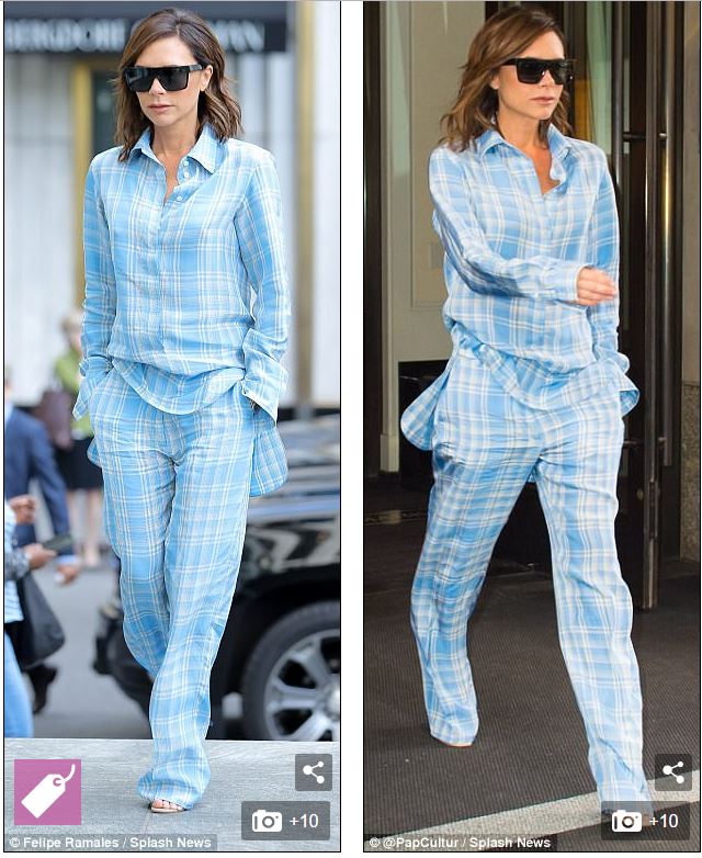 FOTO/ Victoria Backham sjell trendin e fundit, në rrugë me pizhame