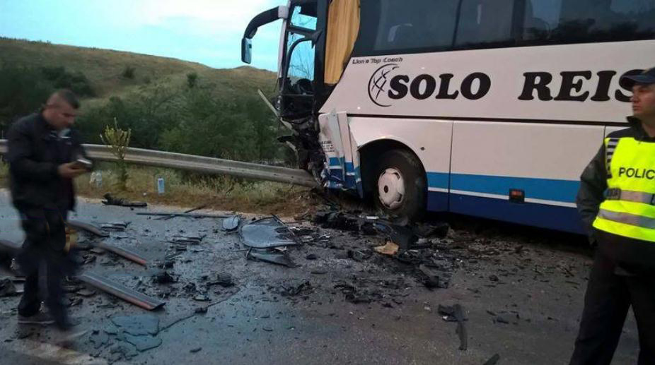 FOTO GALERI/ Maqedoni, pamjet e aksidentit, “Range Roveri” i Arben Ahmetajt përmbyset