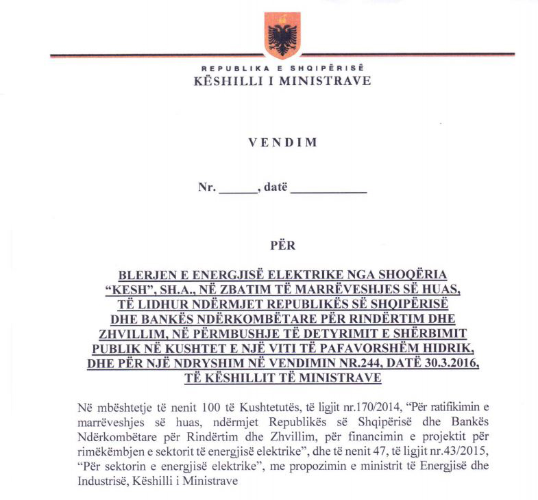 FOTO DOKUMENT/ Zëvendëskryeministrja Mandija: Si po manipulohet për (mos)blerjen e energjisë me “ngatërrimin” e dy VKM-ve