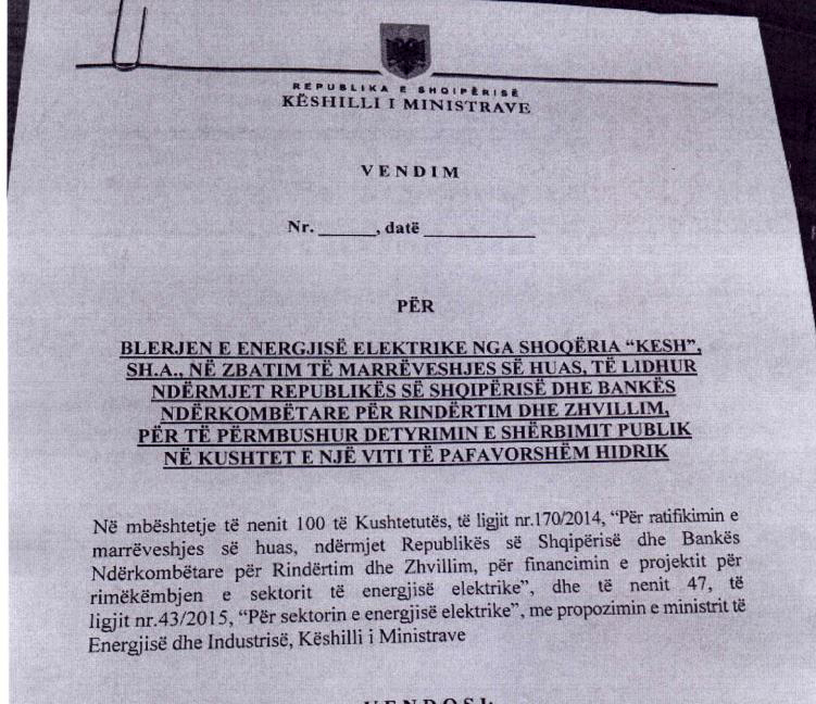 FOTO DOKUMENT/ Zëvendëskryeministrja Mandija: Si po manipulohet për (mos)blerjen e energjisë me “ngatërrimin” e dy VKM-ve