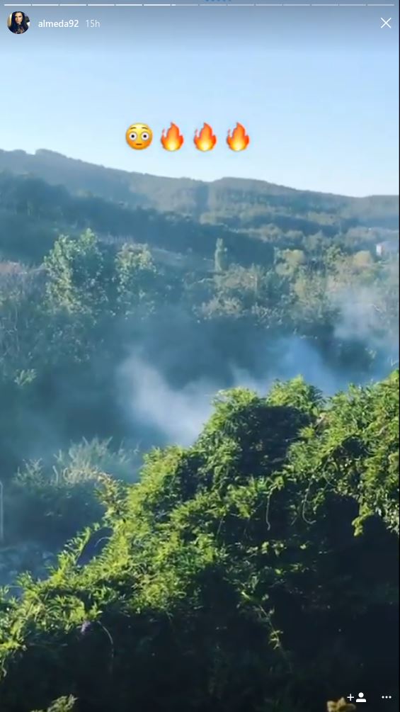 FOTO/ Në shtëpinë e Almedës dhe Tolgës bie zjarr