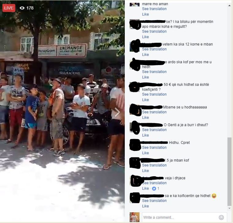 VIDEO & FOTO SKANDAL/ Pogradec, i moshuari tenton vetëhedhjen nga pallati, qytetarët vënë baste: 50 euro që nuk hidhet