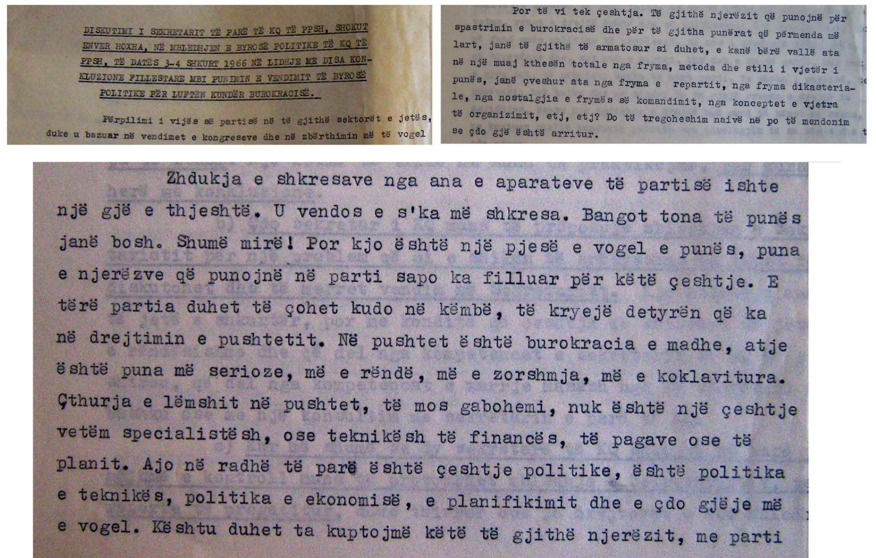 FOTO DOKUMENT/ Historiani krahason “iniciativën” e Edi Ramës me fjalimin e Enver Hoxhës