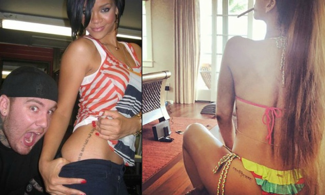 FOTO/ Një tatuazh në vithe, ja vipet që guxuan