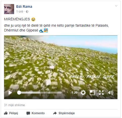 Edi Rama uron me një video, komentuesit “e kryqëzojnë” për 4 të mbyturit në Zvërnec