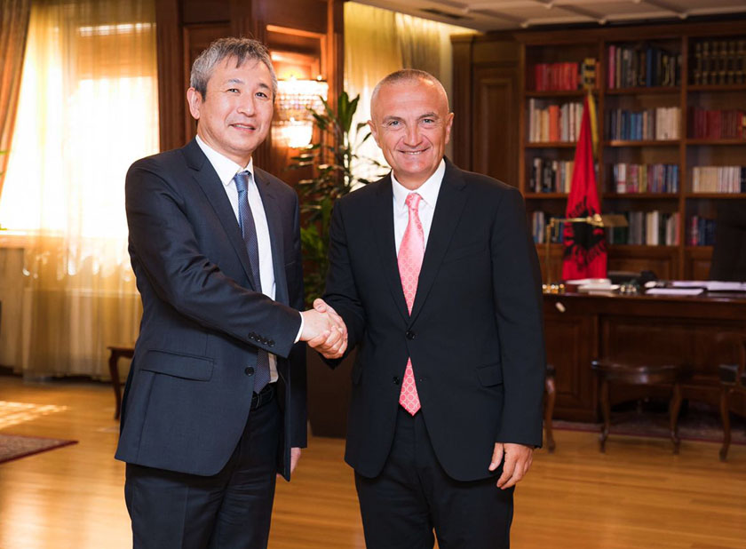 FOTO/ Presidenti Ilir Meta pret ambasadorin e Japonisë në Tiranë