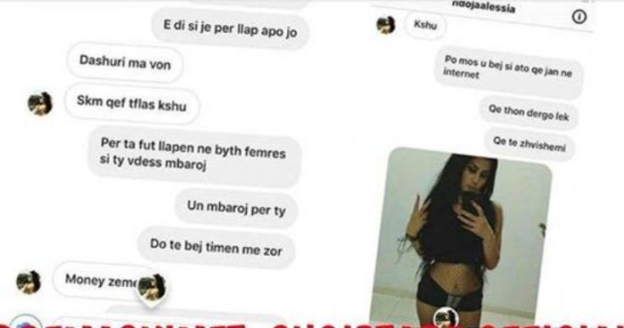 FOTO/ “Të ta fus…”, zbulohen bisedat erotike të modeles shqiptare, kërkon dhe 200 euro për shërbimin