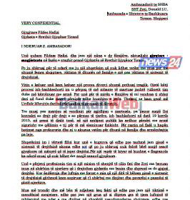 LETRA/ Gjyqtarja e ekzekutuar i shkroi ambasadori Lu: Burri do më vrasë, më ndihmoni