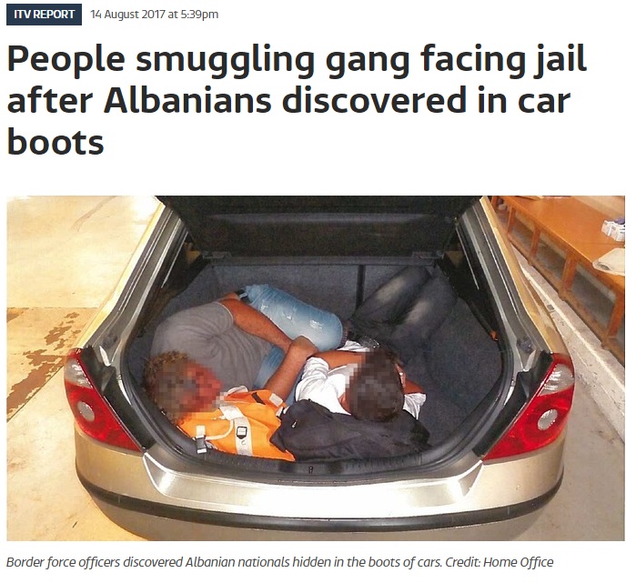 Trafikonin shqiptarë në Britani, banda përfundon në burg