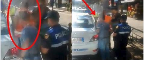 VIDEO/ Polici bën gangsterin me faturinon, nuk paguan biletë por e zbret me forcë nga autobusi dhe e arreston