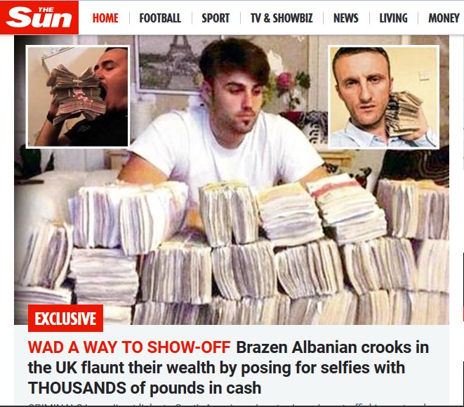 EMRAT & FOTO GALERI/ Angli, shqiptarët show me foto me para në rrjetet sociale, por i prangos policia