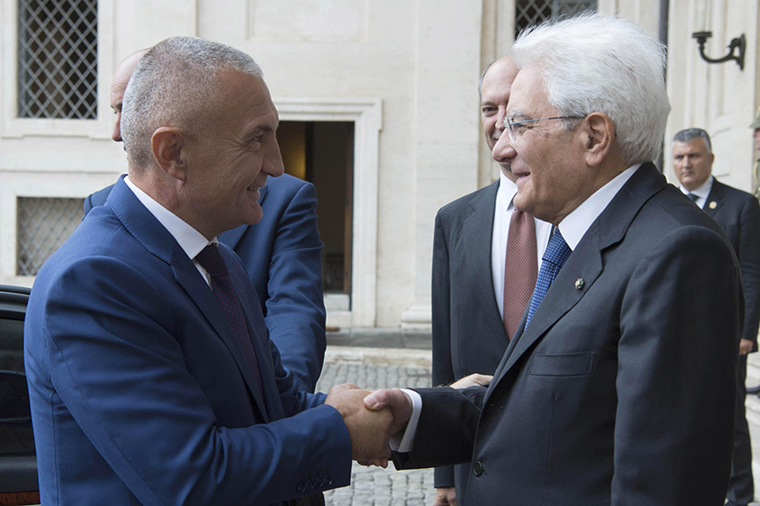FOTO GALERI/ Itali, Presidenti Ilir Meta pritet nga homolgu Sergio Mattarella