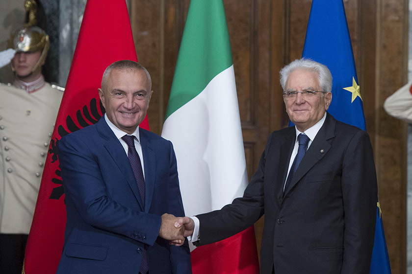 FOTO GALERI/ Itali, Presidenti Ilir Meta pritet nga homolgu Sergio Mattarella