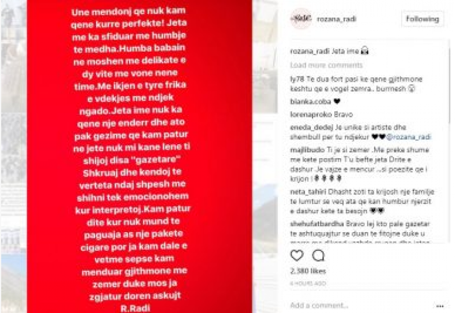 FOTO/ Trondit këngëtarja shqiptare: Nuk kam pasur para as për një paketë cigare