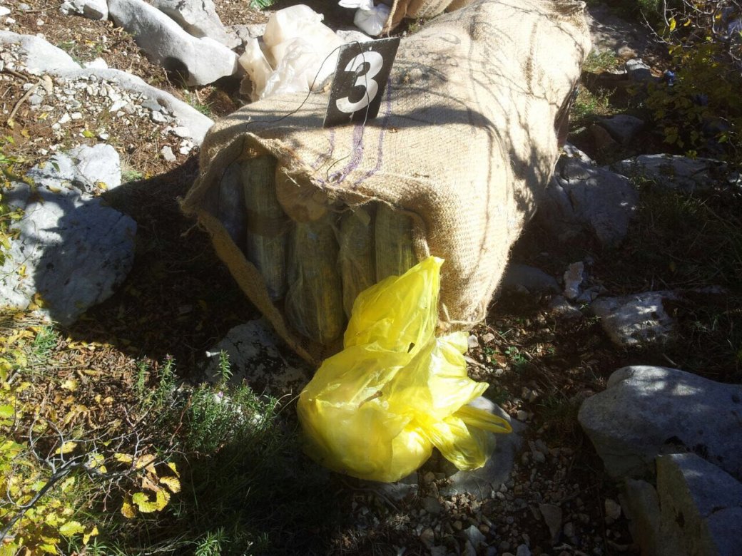 FOTO/ Malësi e Madhe, sekuestrohen 67.5 kg drogë, tre persona në kërkim