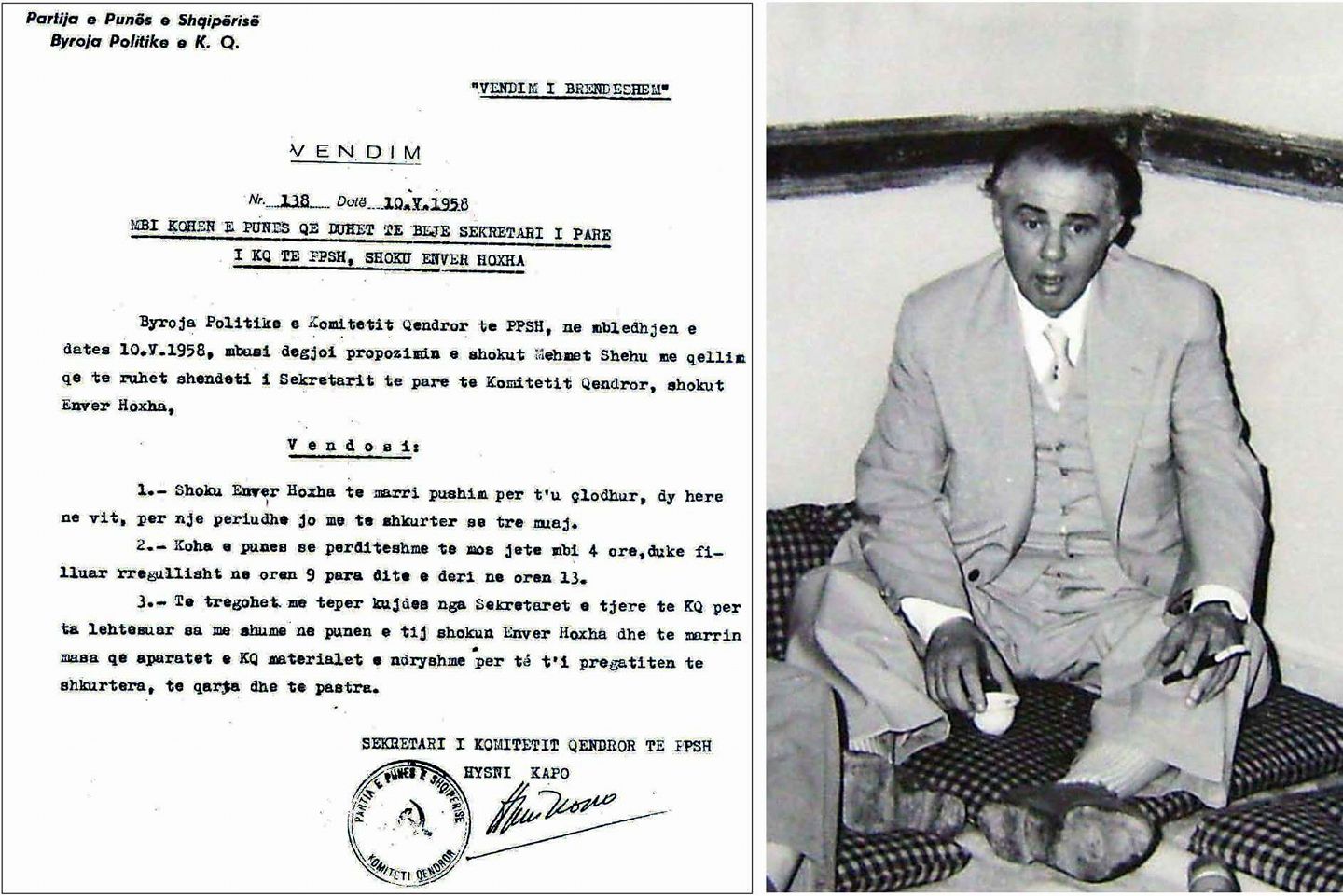 DOKUMENTI/ Bie miti “i punëmadhit” Enver – Ja “sa shumë lodhej” komandanti