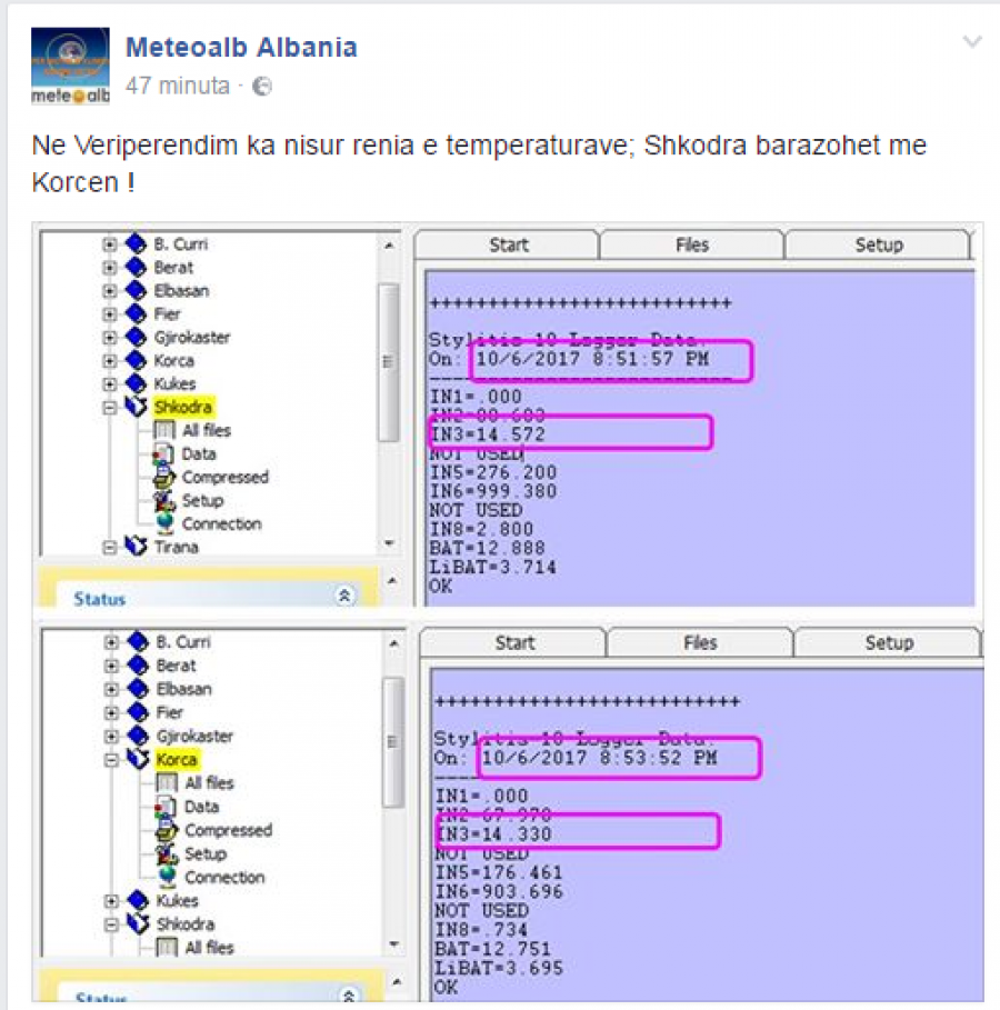 FOTO/ Nis bora e parë e këtij dimri
