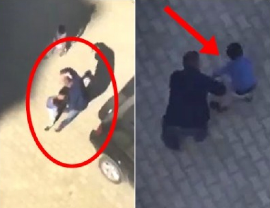 VIDEO/ “Do të të vras, do të të mbys”, burri dhunon fëmijën në mes të rrugës