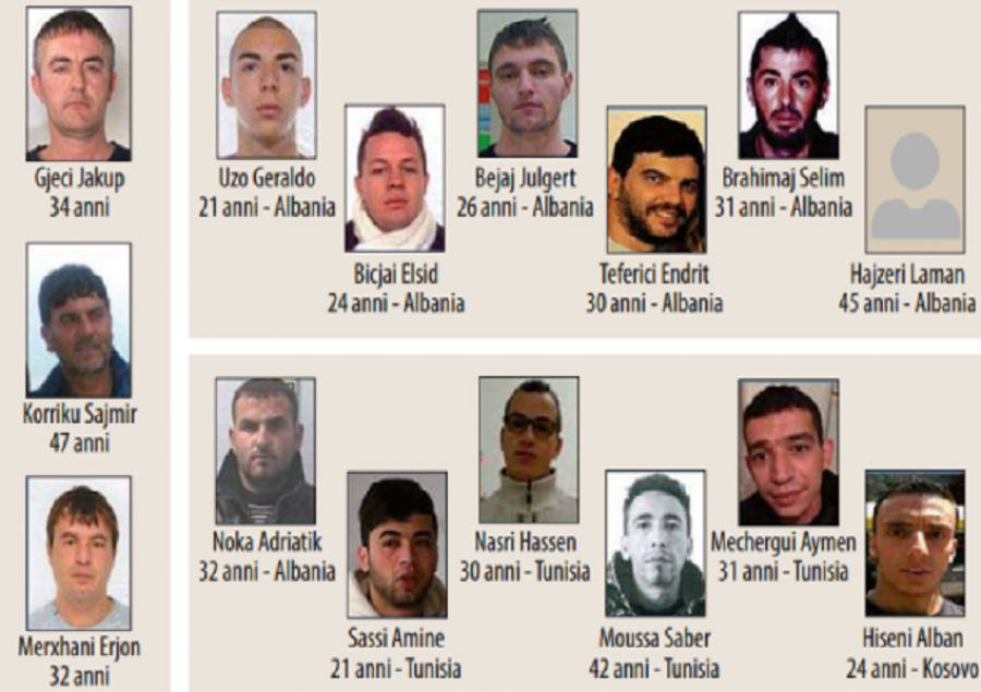 100 VJET BURG – FOTO/ Itali, Dënohen gangsterët shqiptarë