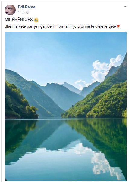 KOMENTET/Kryeministri poston një pamje nga Komani dhe prish qetësinë e mijëra ndjekësve