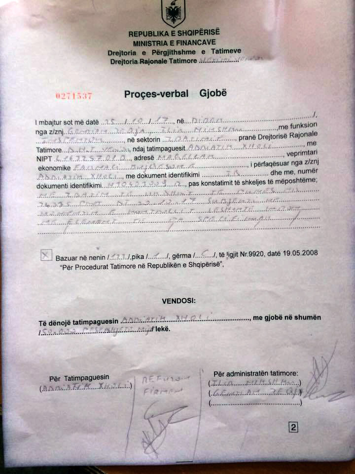 FOTO DENONCIMI/ Dibër, taksidarët e Rilindjes terrorizojnë biznesin e vogël, kontrolle dhe gjobitje selektive