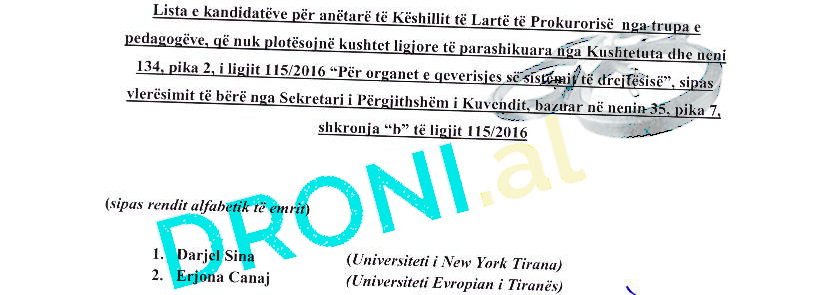 EMRAT & RAPORTET/ Përzgjidhen kandidatët për KLGJ dhe KLP – Ja pedagogët që kualifikohen dhe ata që nuk kualifikohen