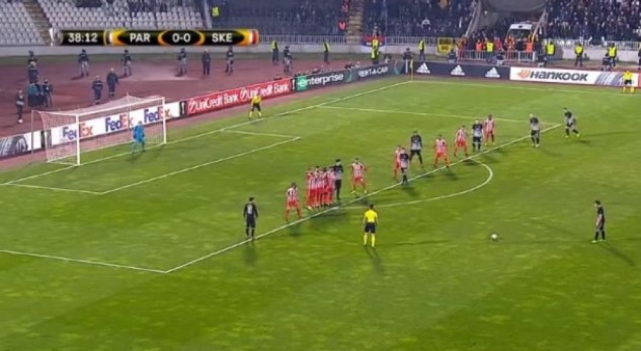 FUTBOLL/ Partizani Beogradit e mbyll në avantazh pjesën e parë ndaj Skënderbeut