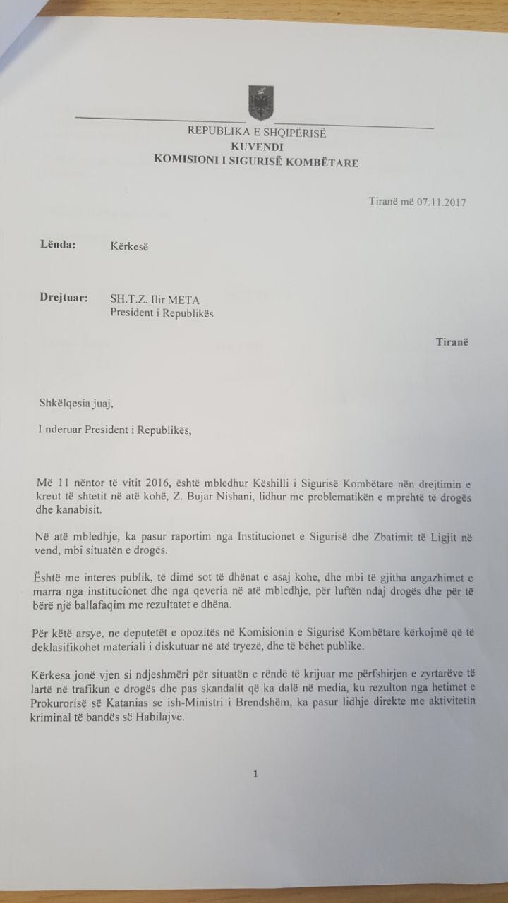 FOTO/ PD-LSI letër Metës: Deklasifiko të dhënat e mbledhjes së 11 nëntorit