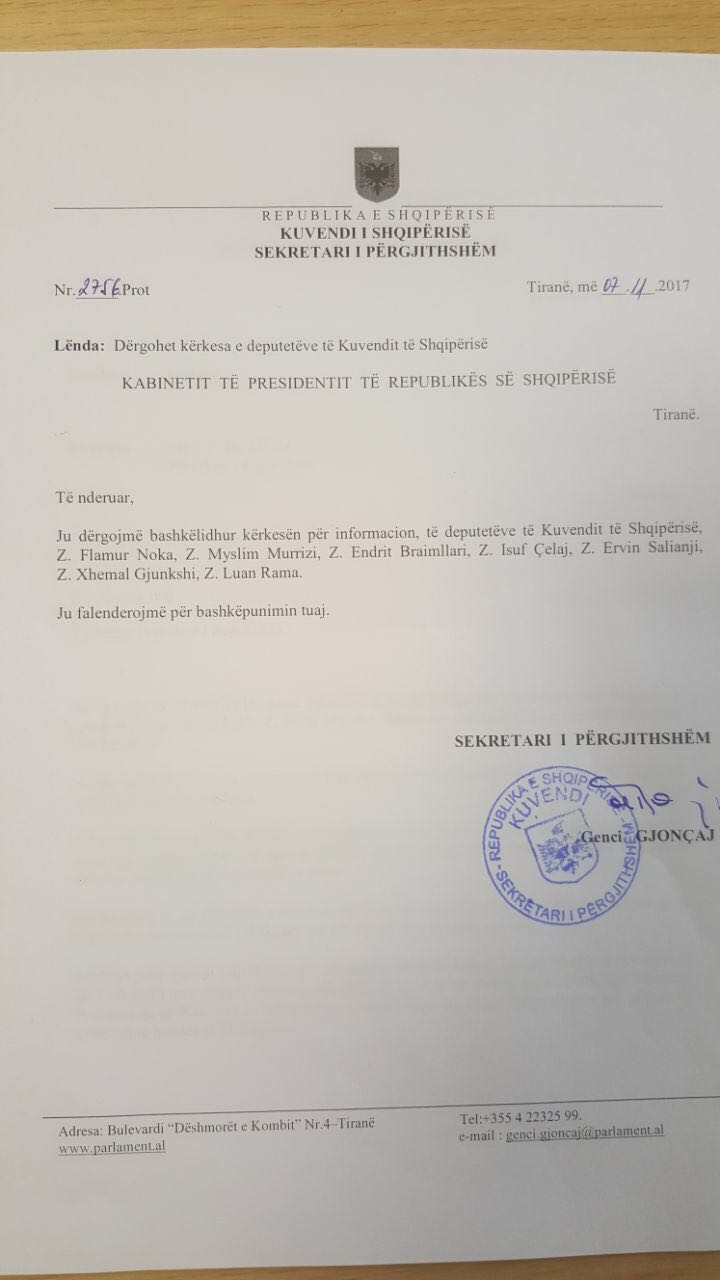FOTO/ PD-LSI letër Metës: Deklasifiko të dhënat e mbledhjes së 11 nëntorit
