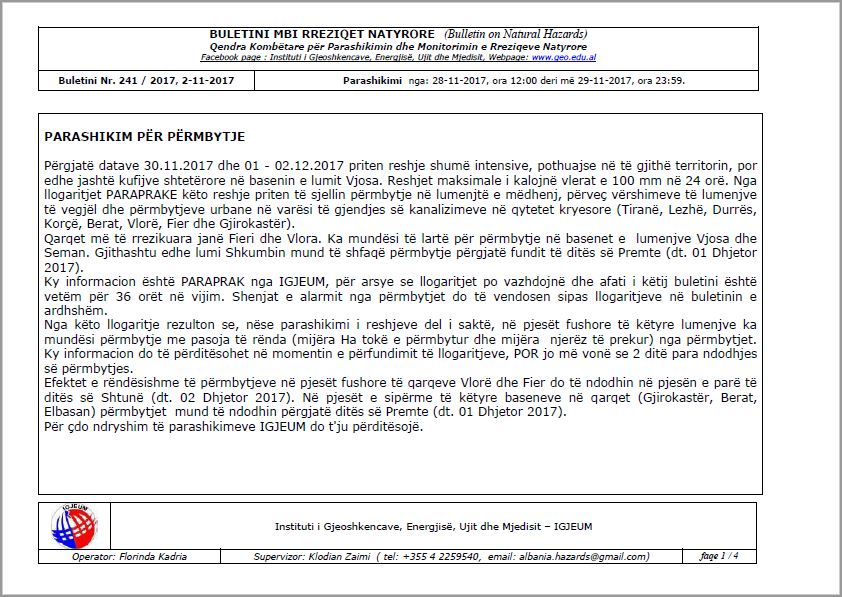 MOTI/ Dy ditët në vijim, temperatura ekstreme dhe përmbytje, ja zonat e rrezikuara