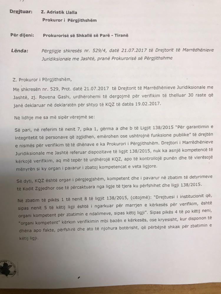 LETRA/ PS sërish blof me “shkarkimin” e Zgurit, KQZ e Denar Bibës ka “certifikuar” Agron Kapllanajn “të pastër”