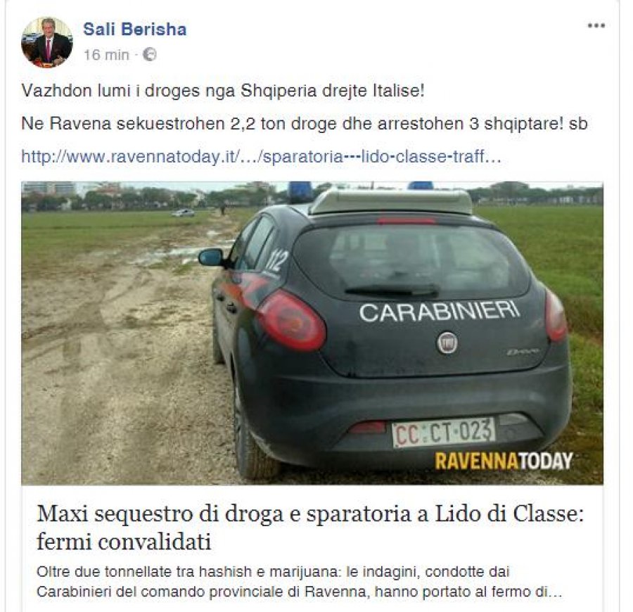 FOTO/ Ravena pushtohet nga droga shqiptare, grupet përplasen me armë, ja sa ton u sekuestruan