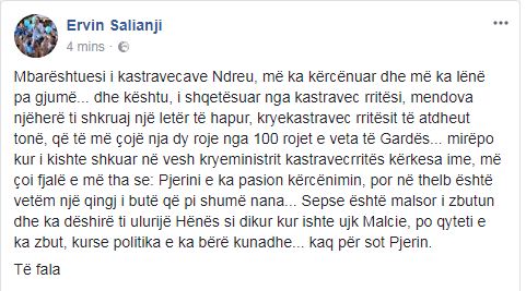 PËRPLASJA/ Salianji-Ndreut: Ti je një kunadhe që e ke pasion kërcënimin