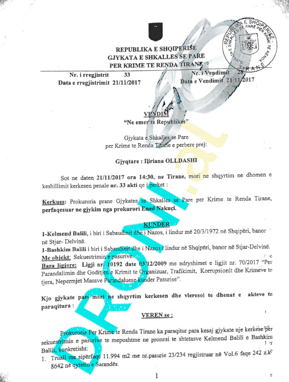 ZBARDHET VENDIMI/ Ja pasuritë e sekuestruara të Klement Balilit