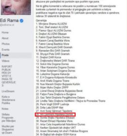 FOTO/ I doli emri te Facebook-u kryeministrit, ish-drejtori i Hipotekës merr post më të rëndësishëm. Ku i humbi Ramës lista e zezë?