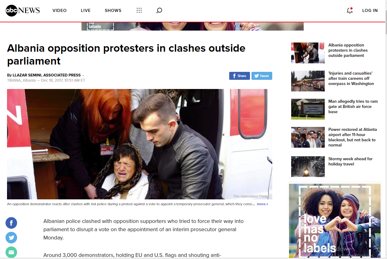 FOTO GALERI/ Protesta e opozitës jehonë në mediat ndërkombëtare: Protestuesit përplasen me policinë