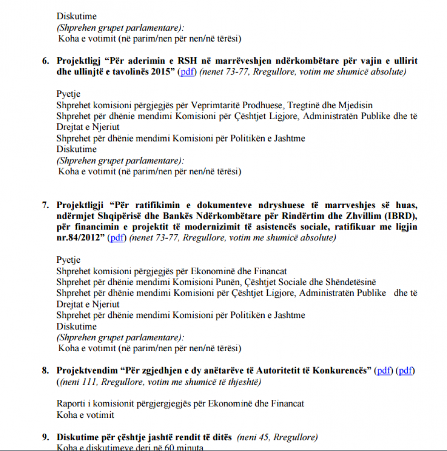 FOTO/ Kuvendi mblidhet në orën 10:00, ja rendi i ditës