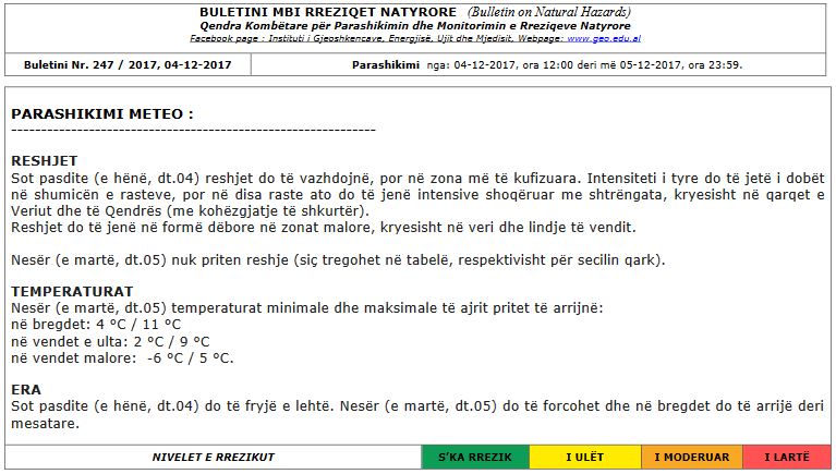 MOTI & HARTA/ Nesër ndalin reshjet e shiut, ja çfarë do të ndodhë me lumenjtë