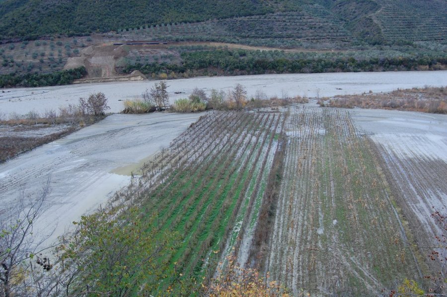 FOTO GALERI/ Osumi nuk kursen as Poliçanin, përmbyten disa fshatra
