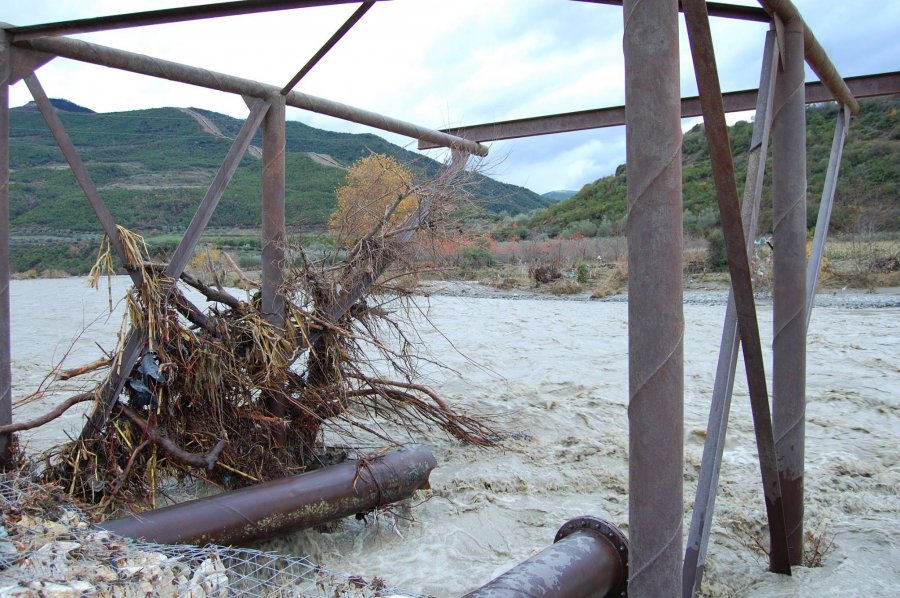 FOTO GALERI/ Osumi nuk kursen as Poliçanin, përmbyten disa fshatra